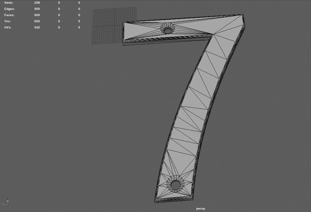 Number 7 3D print model_4