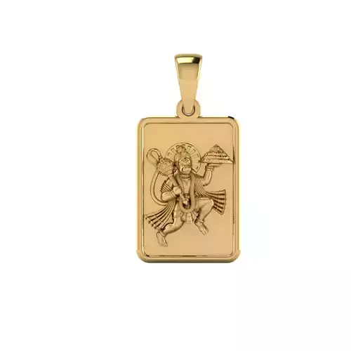 Gold Fancy Hanuman ji locket 