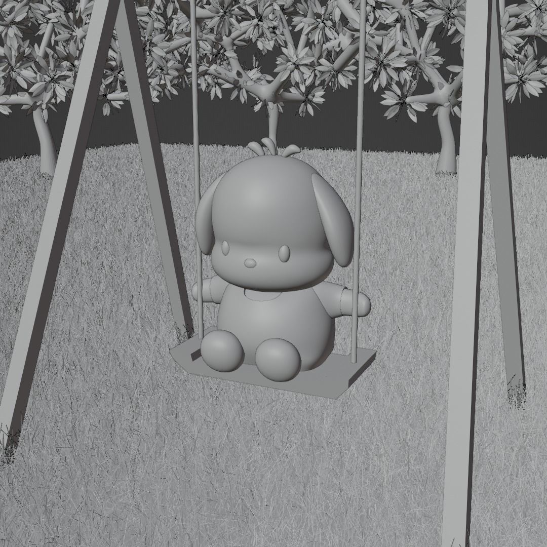 Pochacco 3D model_1