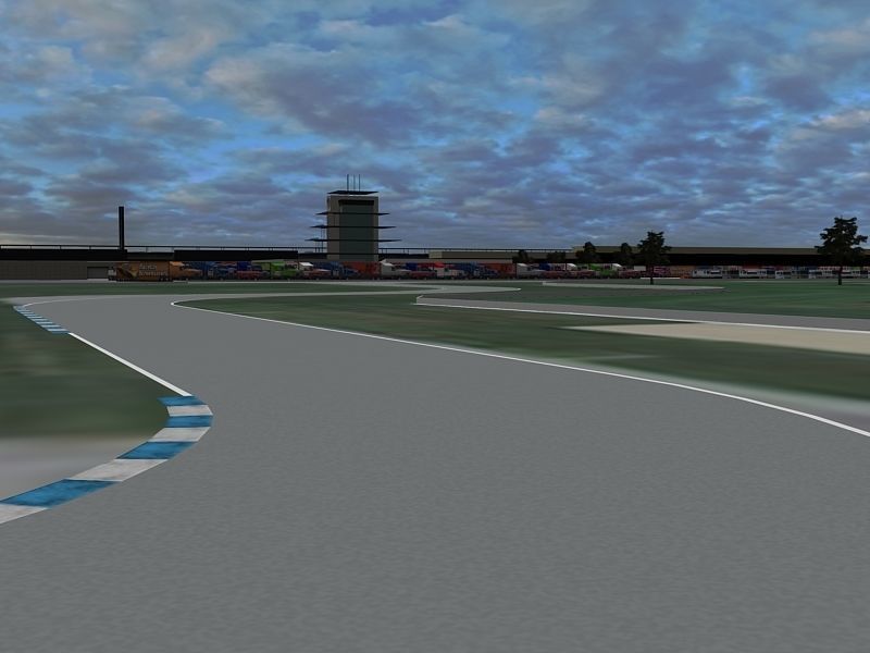 Game Ready Indianapolis Speedway 3D Model Low-poly 3D model_10