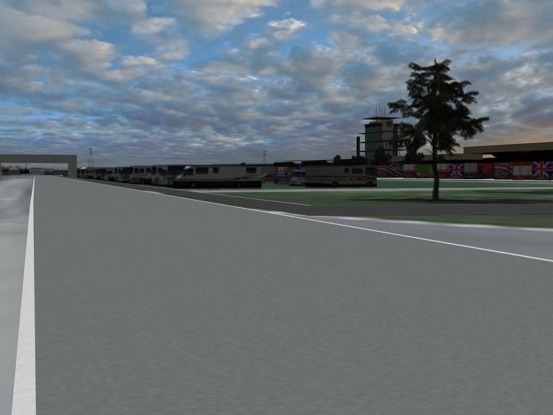 Game Ready Indianapolis Speedway 3D Model Low-poly 3D model_6