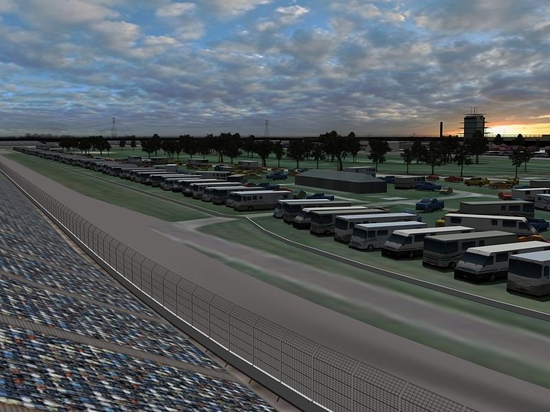 Game Ready Indianapolis Speedway 3D Model Low-poly 3D model_7