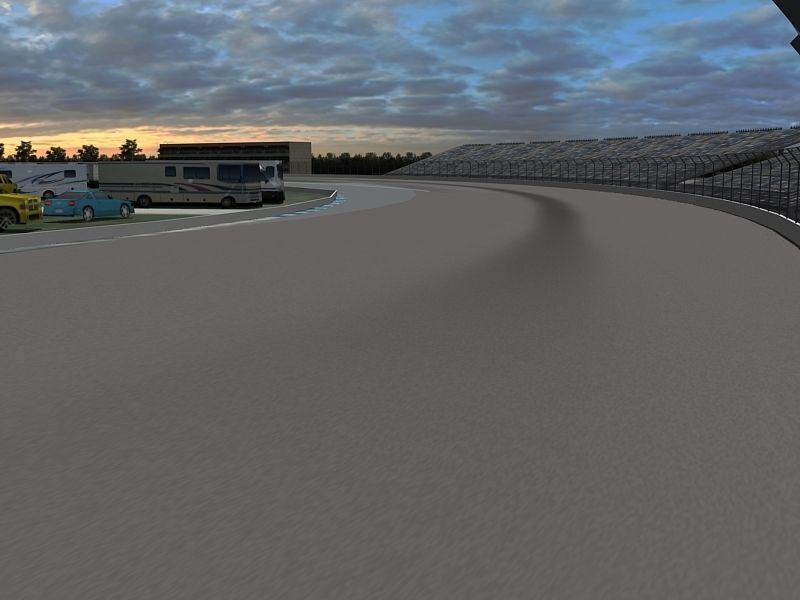 Game Ready Indianapolis Speedway 3D Model Low-poly 3D model_9