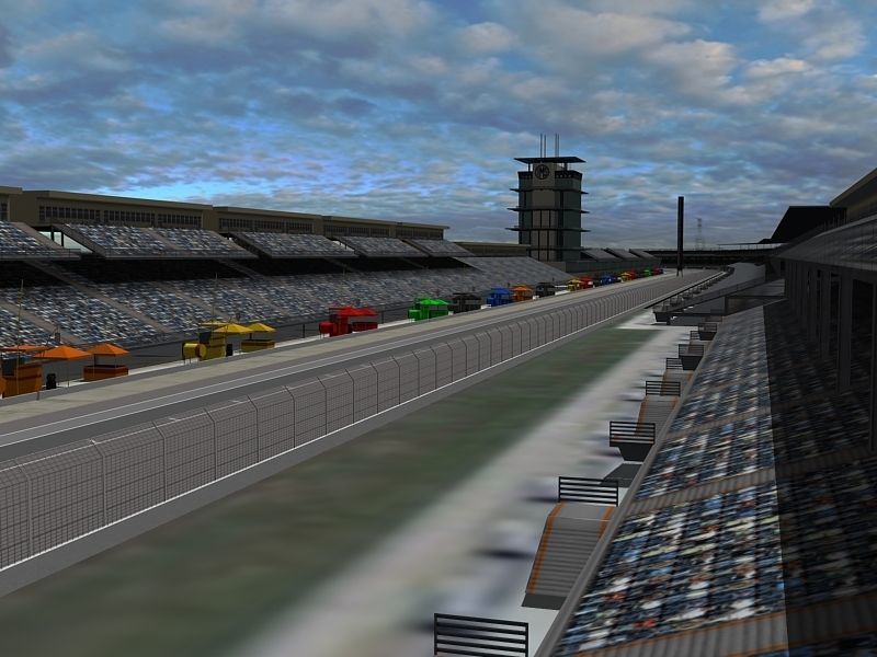 Game Ready Indianapolis Speedway 3D Model Low-poly 3D model_5