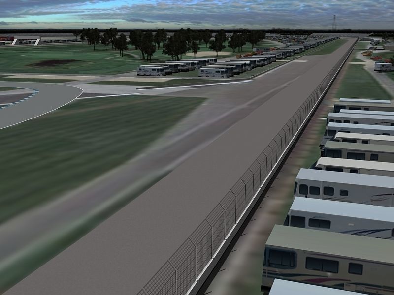 Game Ready Indianapolis Speedway 3D Model Low-poly 3D model_8