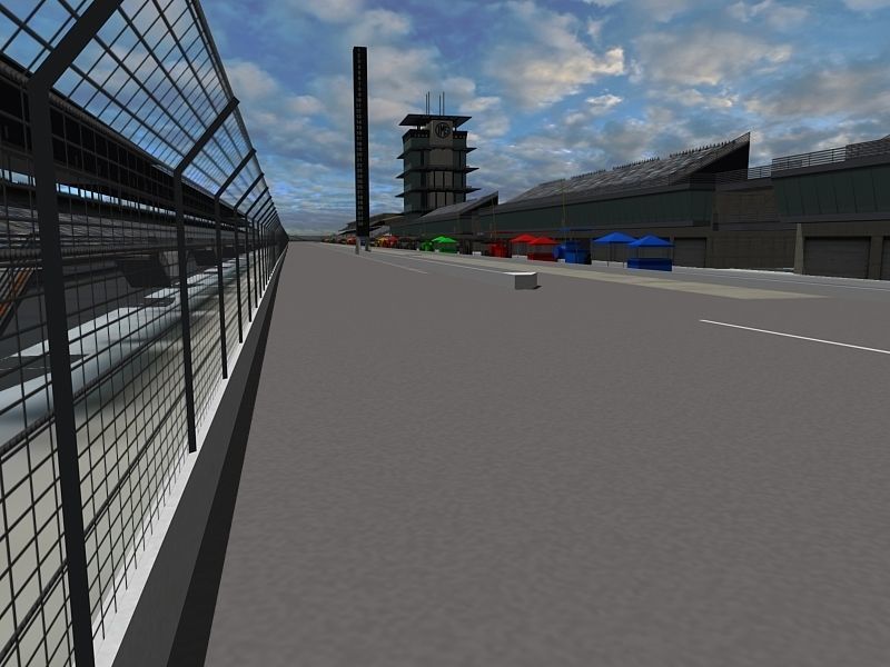 Game Ready Indianapolis Speedway 3D Model Low-poly 3D model_3