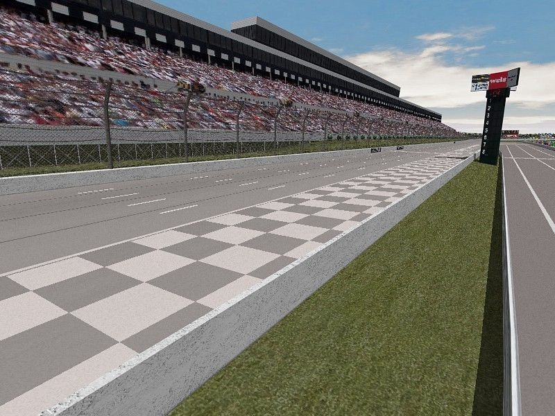 Pocono Raceway Game Ready Low-poly 3D model_4