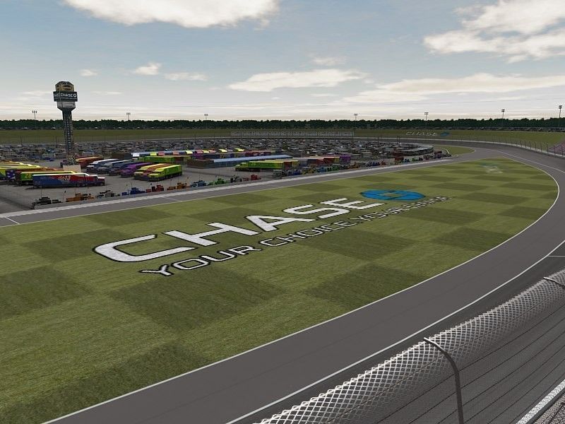 Kansas Speedway Game Ready Low-poly 3D model_7