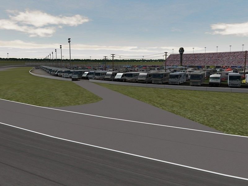 Kansas Speedway Game Ready Low-poly 3D model_4