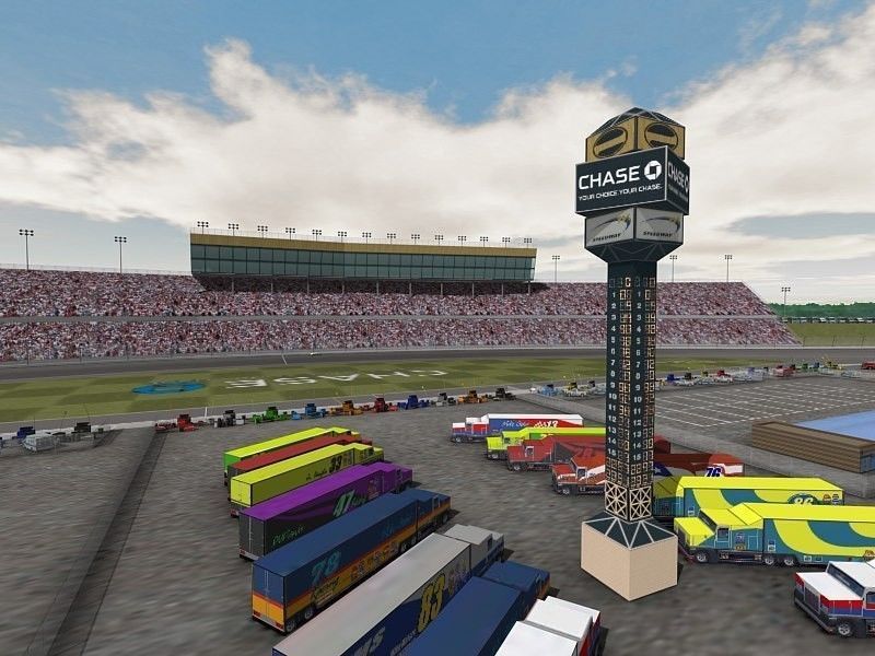 Kansas Speedway Game Ready Low-poly 3D model_9