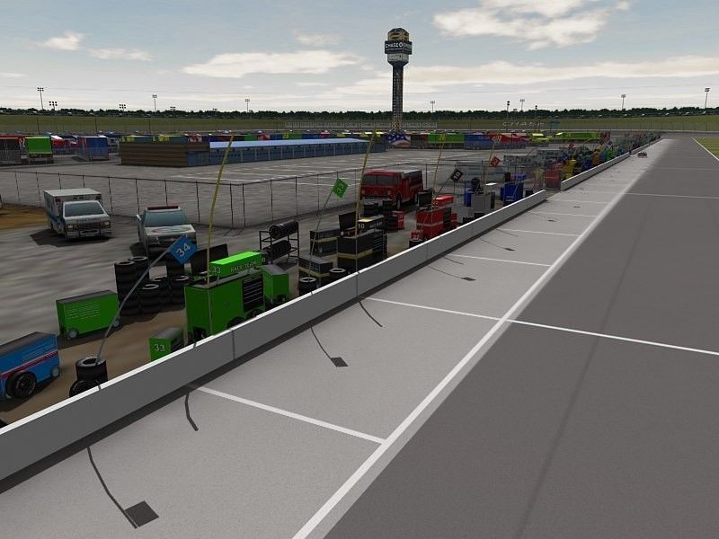 Kansas Speedway Game Ready Low-poly 3D model_8