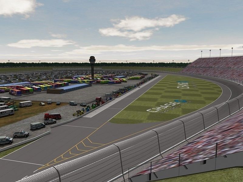 Kansas Speedway Game Ready Low-poly 3D model_2