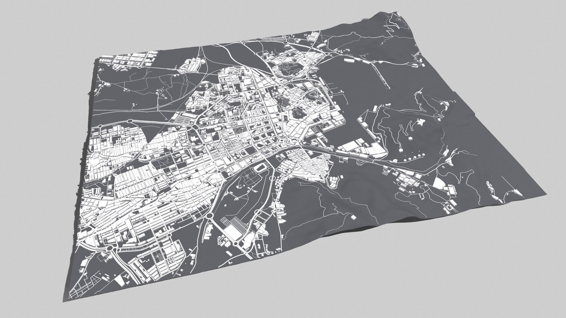 Cityscape Cartagena Columbia 3D model_10