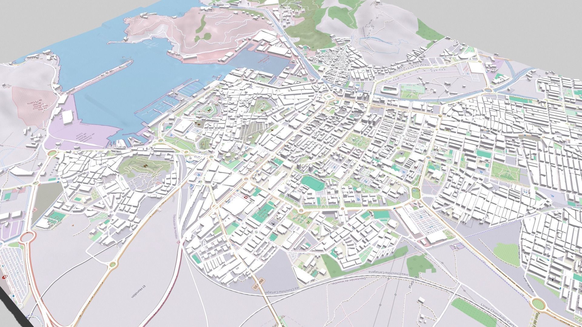 Cityscape Cartagena Columbia 3D model_13