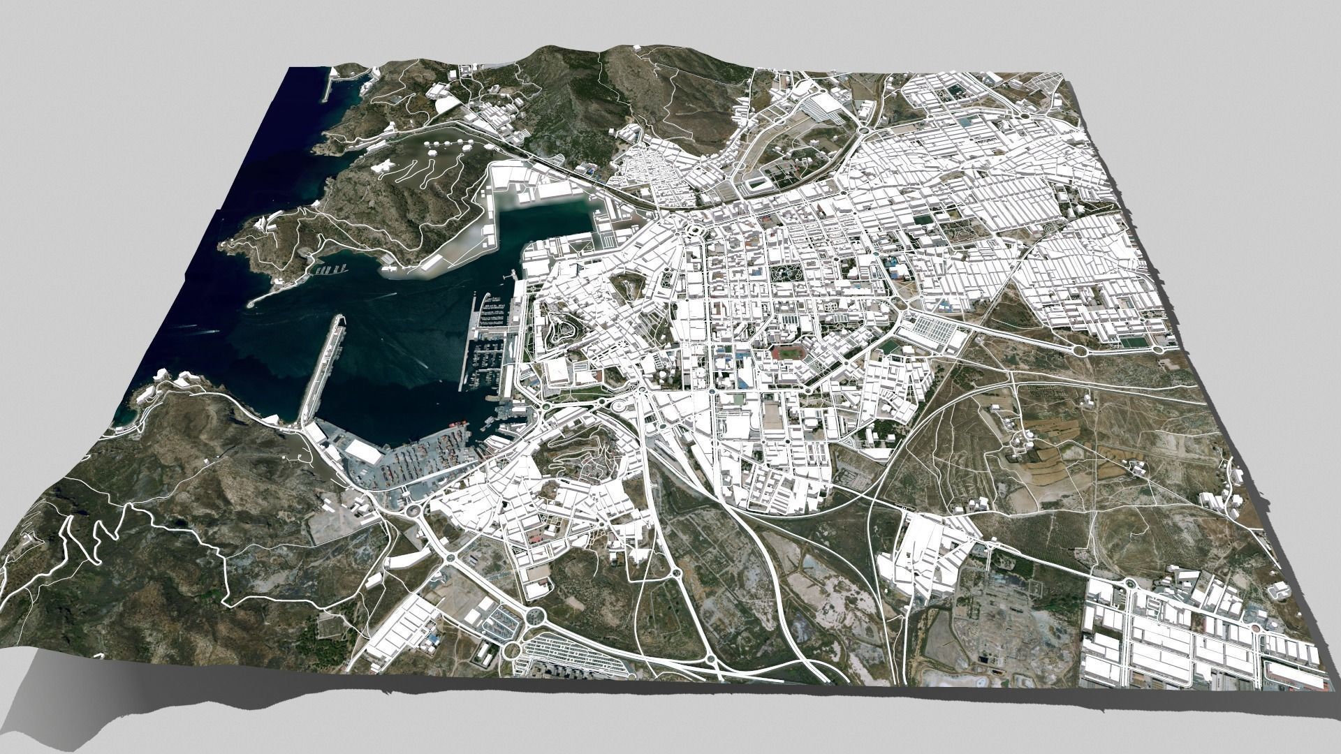 Cityscape Cartagena Columbia 3D model_2