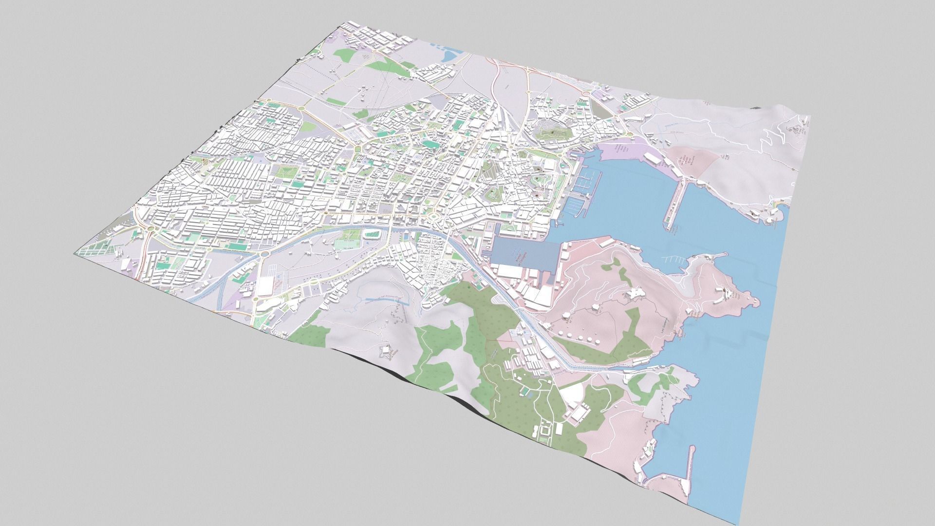 Cityscape Cartagena Columbia 3D model_7