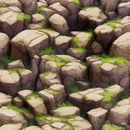  Stylized Stone Seamless Texture 