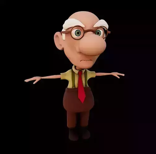 Old Man Rigged 3D model