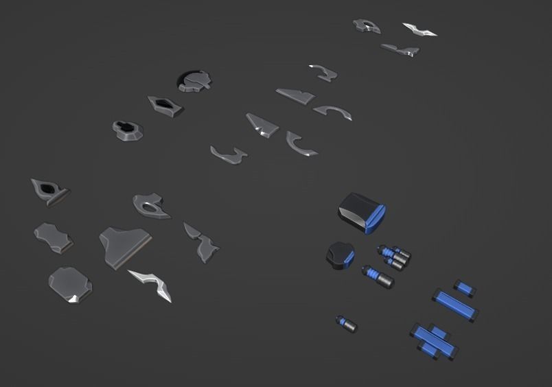 Ship parts kit Free 3D model_1