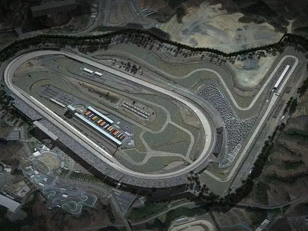 Twin Ring Motegi Road Course and Oval Game Ready Low-poly 3D model_0