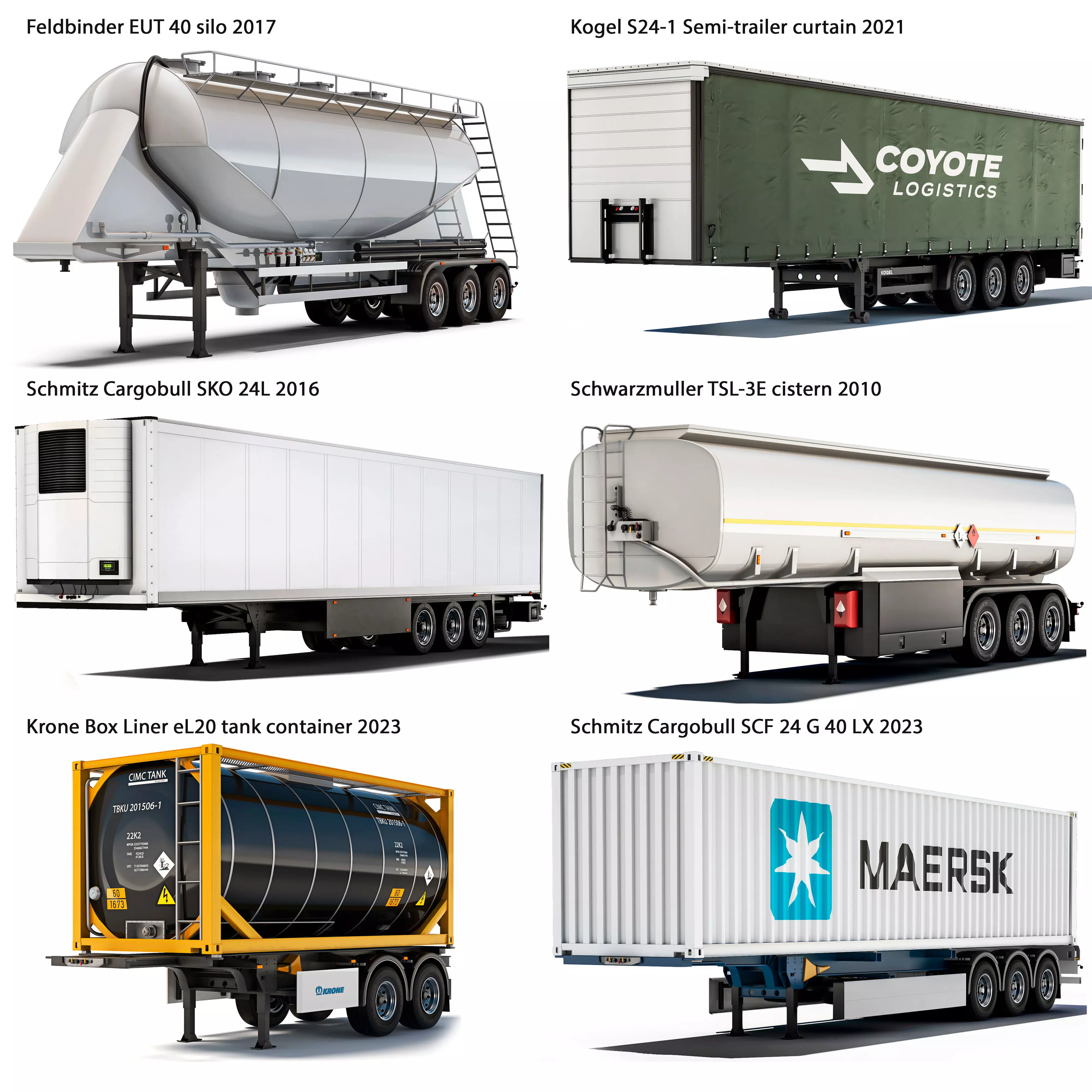 Collection of cargo trailers _0