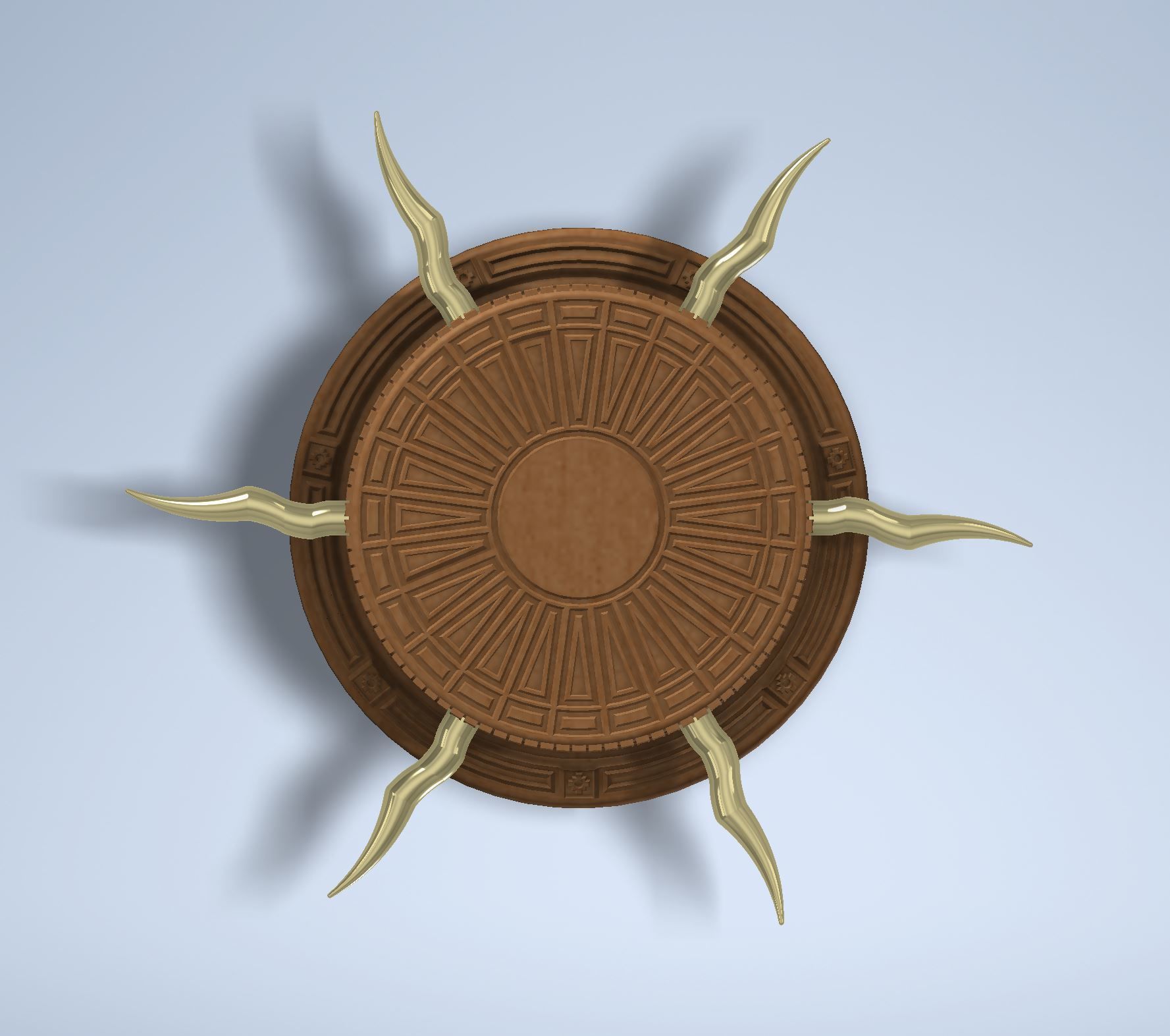 Circle Base pedestal 3D print model_2