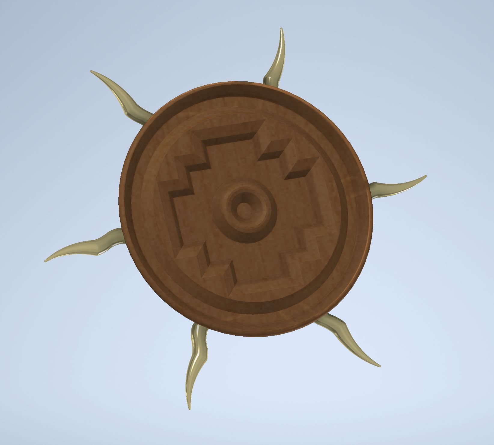 Circle Base pedestal 3D print model_3