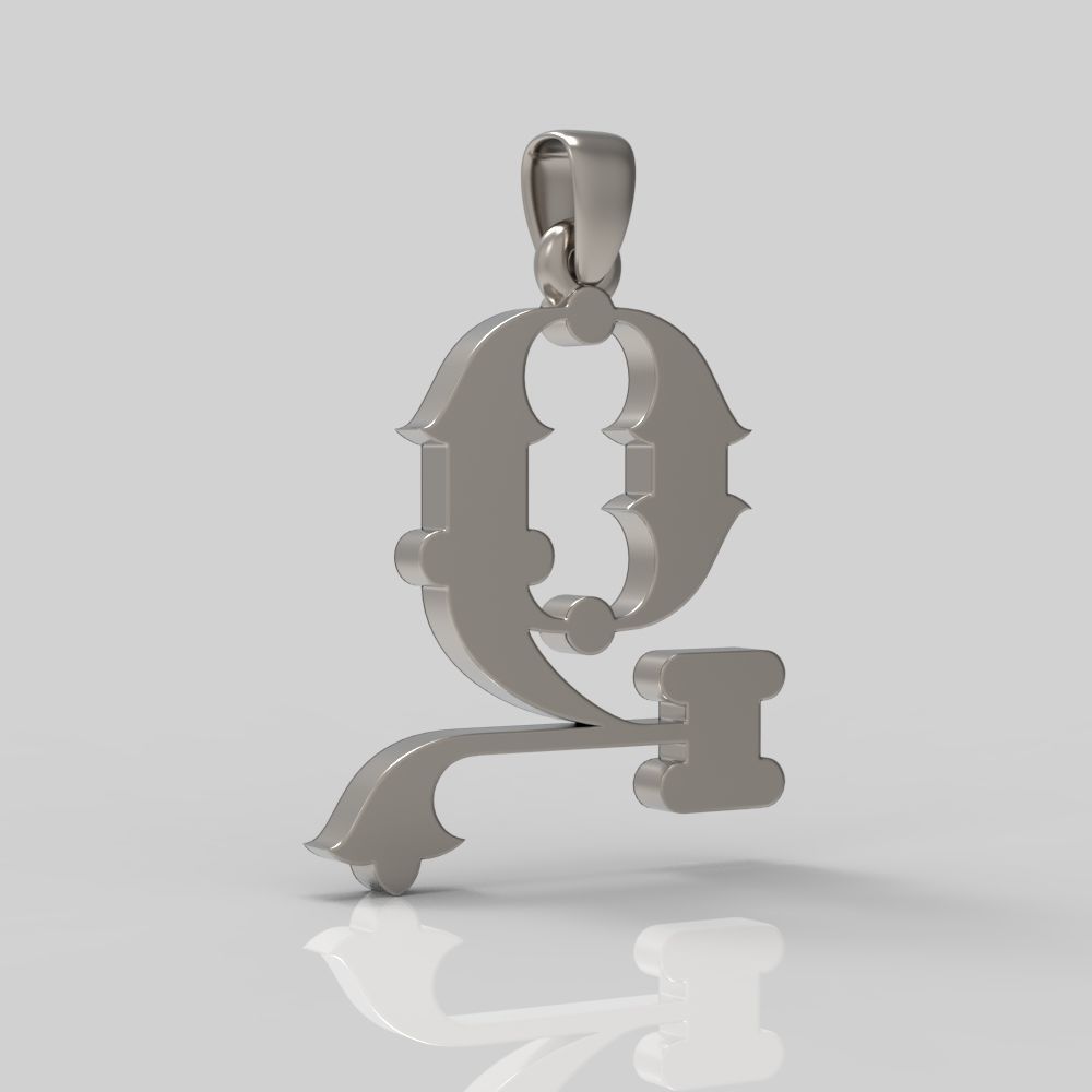 Decorative Letter Z 3D print model_3