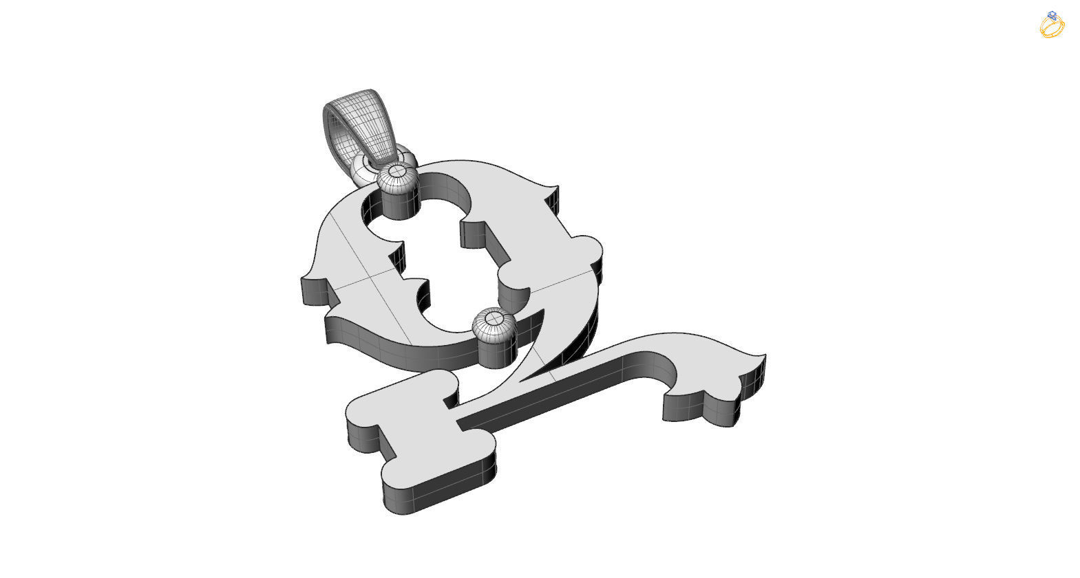 Decorative Letter Z 3D print model_2