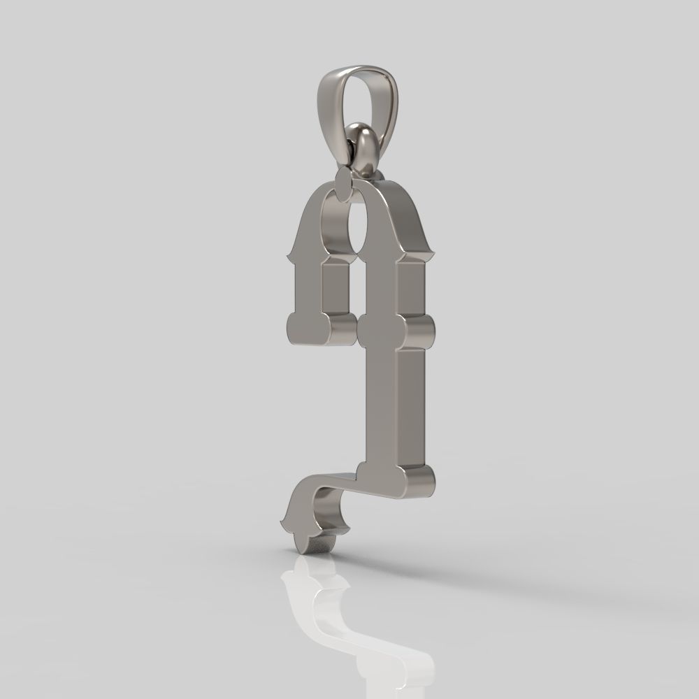 Decorative Letter Y 3D print model_9