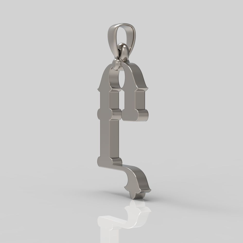 Decorative Letter Y 3D print model_4