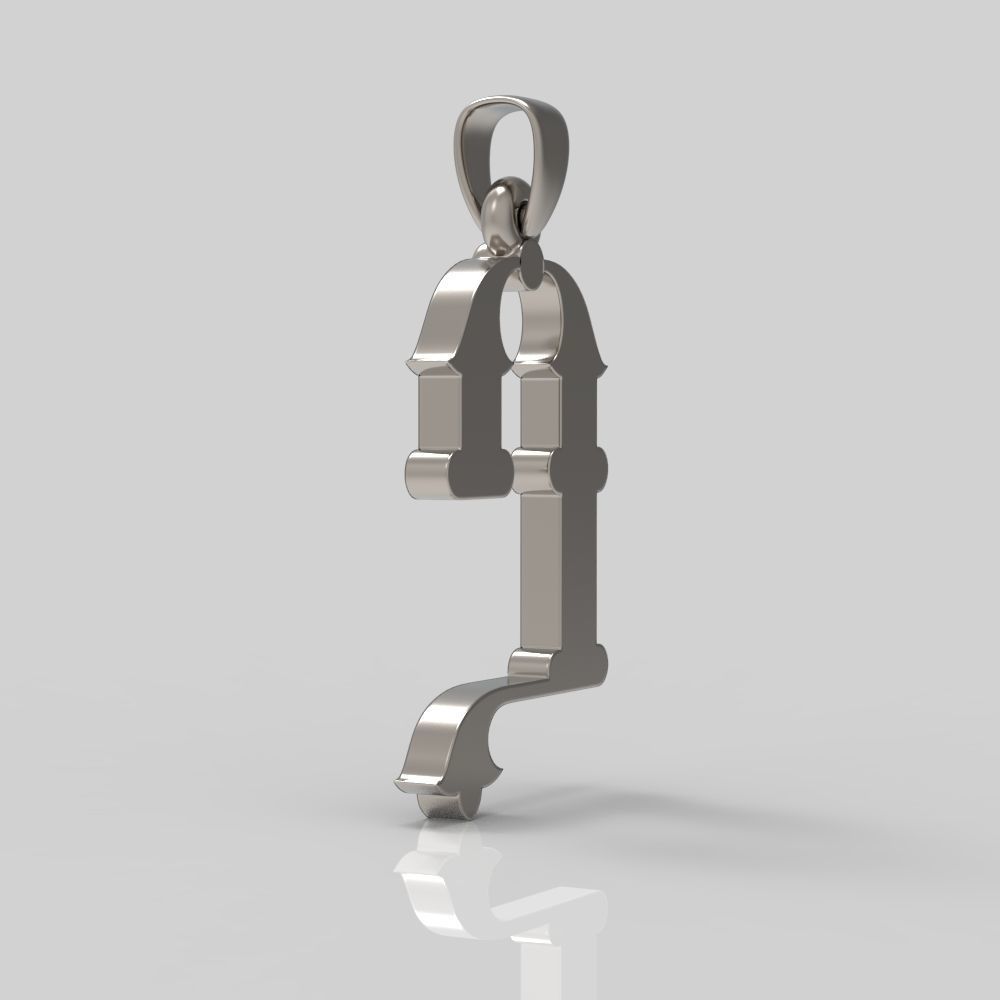 Decorative Letter Y 3D print model_6