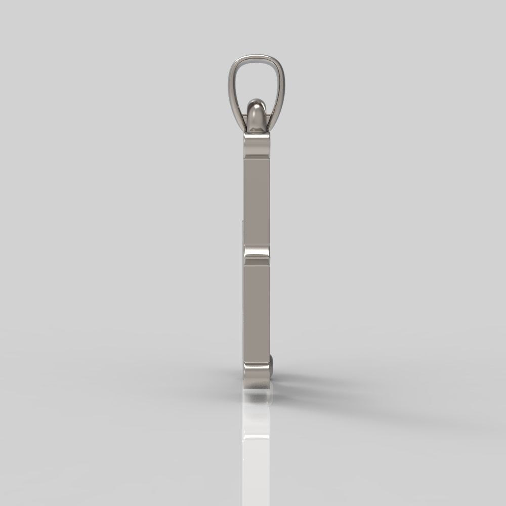 Decorative Letter Xh 3D print model_10