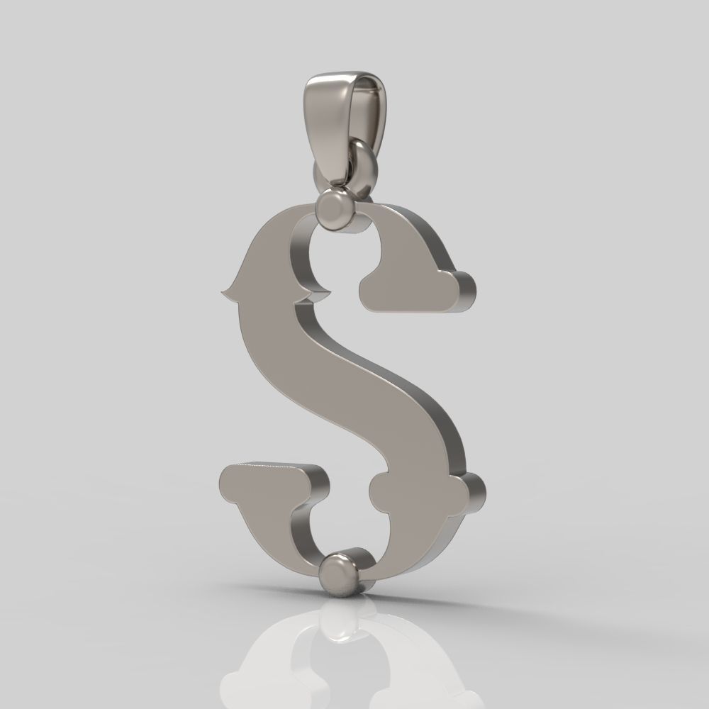 Decorative Letter T 3D print model_13