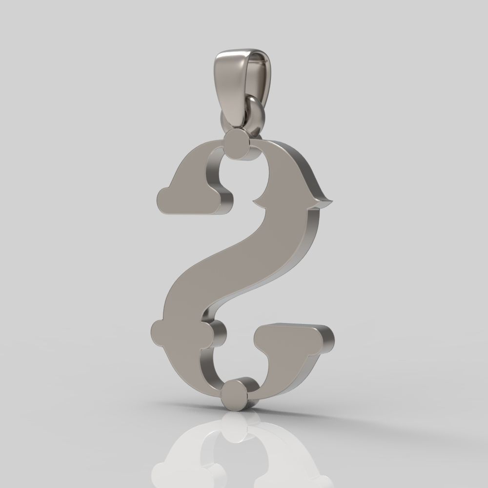 Decorative Letter T 3D print model_8