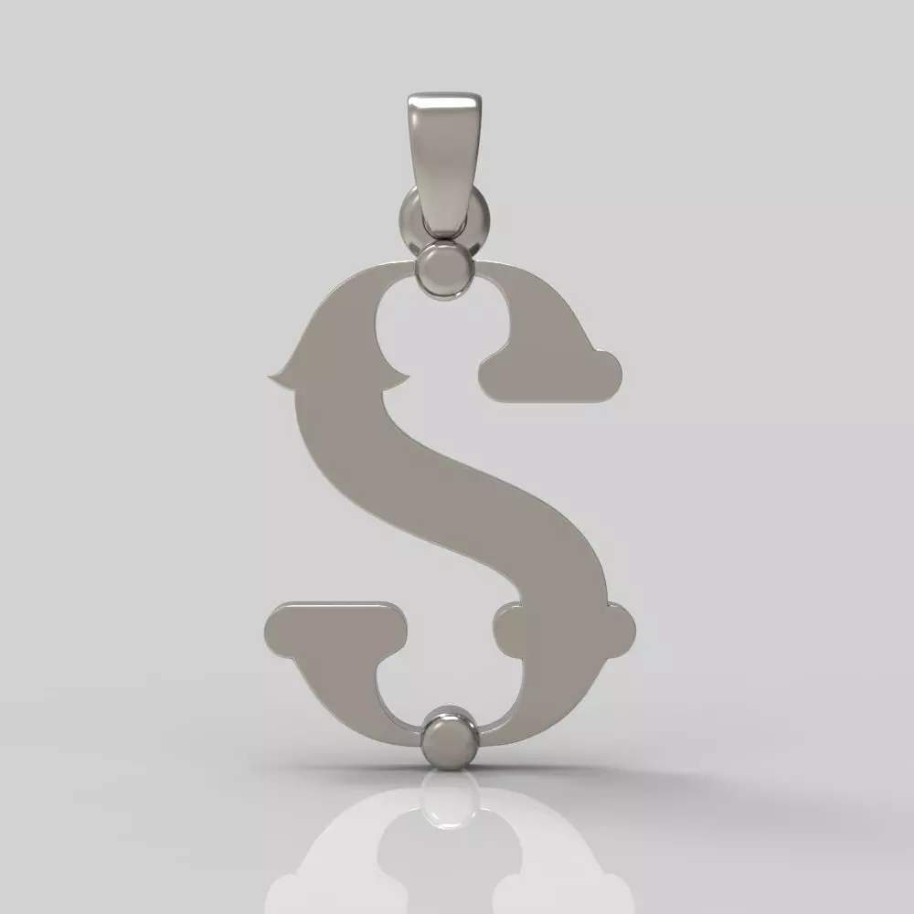 Decorative Letter T 3D print model_0