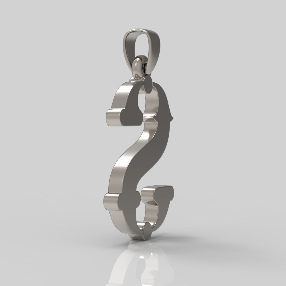 Decorative Letter T 3D print model_6