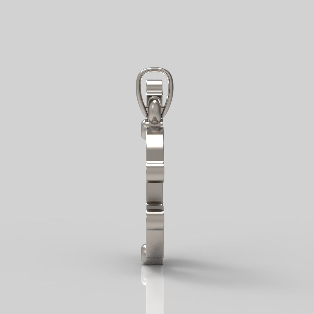 Decorative Letter Sh 3D print model_5