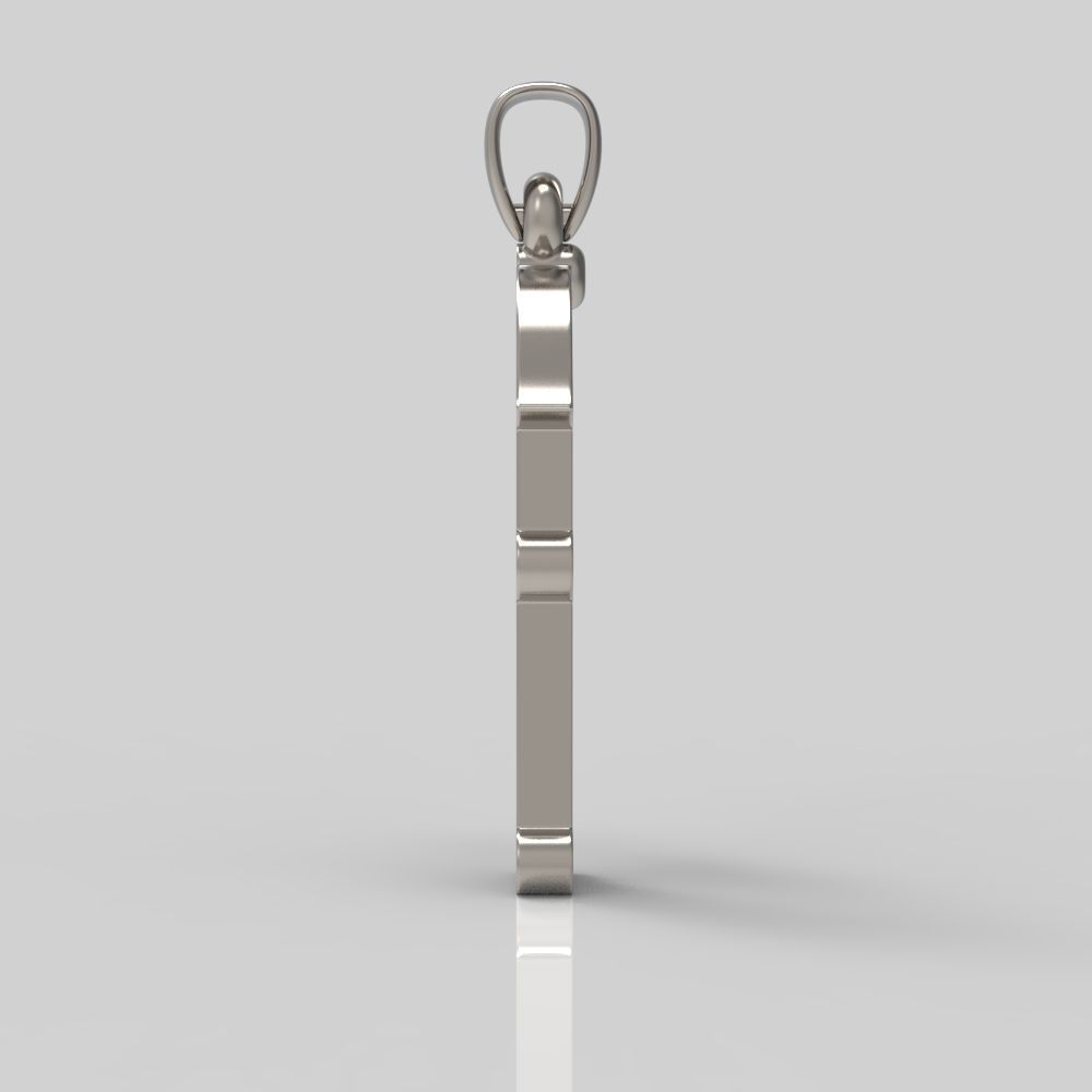 Decorative Letter Rh 3D print model_10