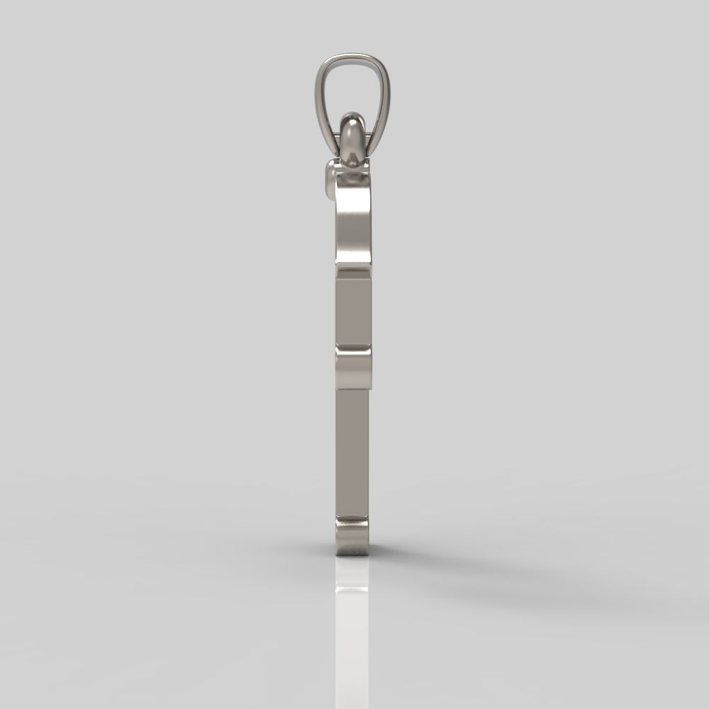 Decorative Letter Rh 3D print model_5