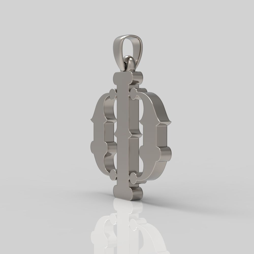 Decorative Letter Ph 3D print model_8