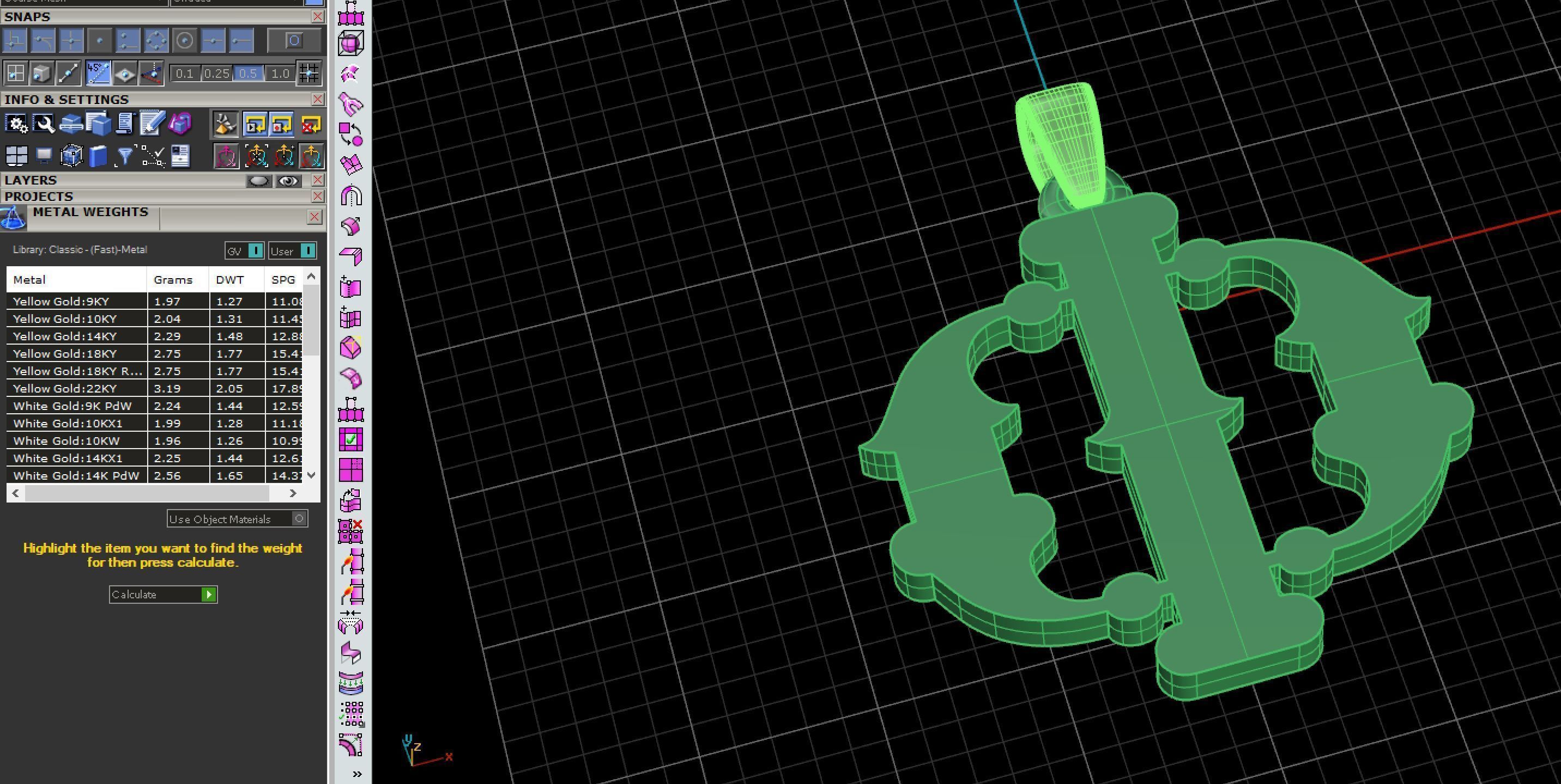 Decorative Letter Ph 3D print model_1