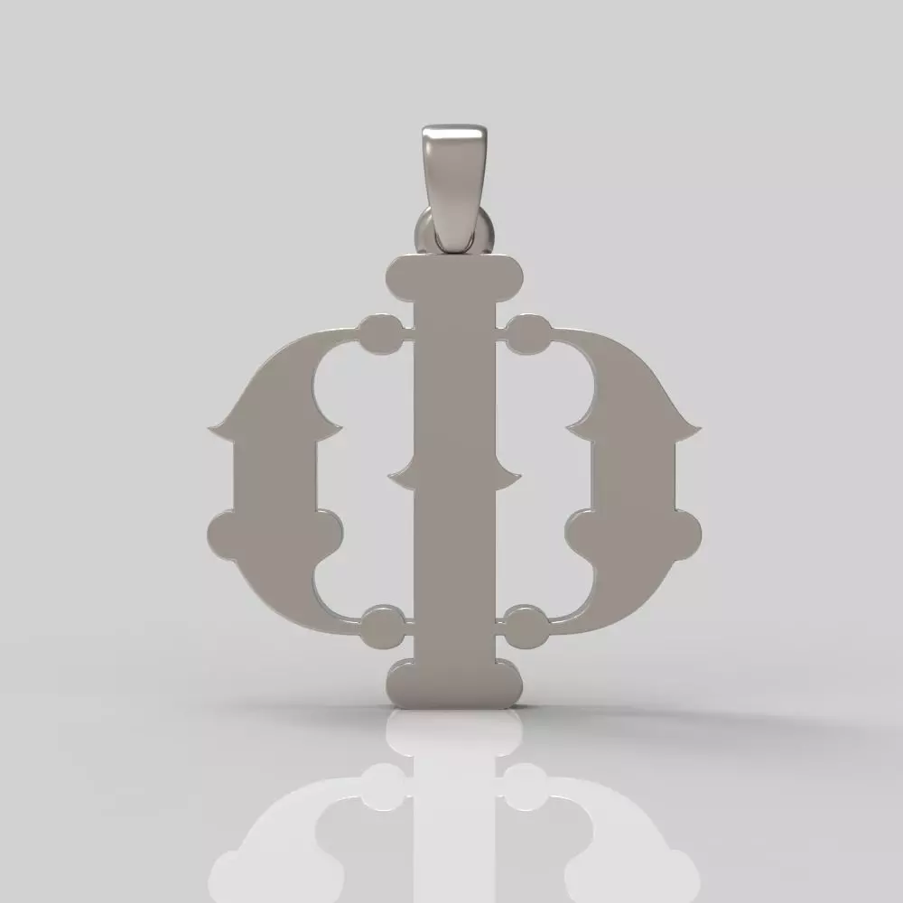 Decorative Letter Ph 3D print model_0