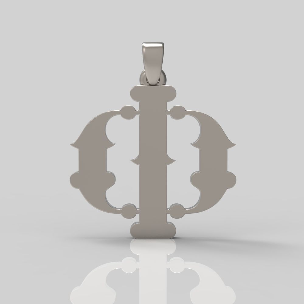 Decorative Letter Ph 3D print model_12