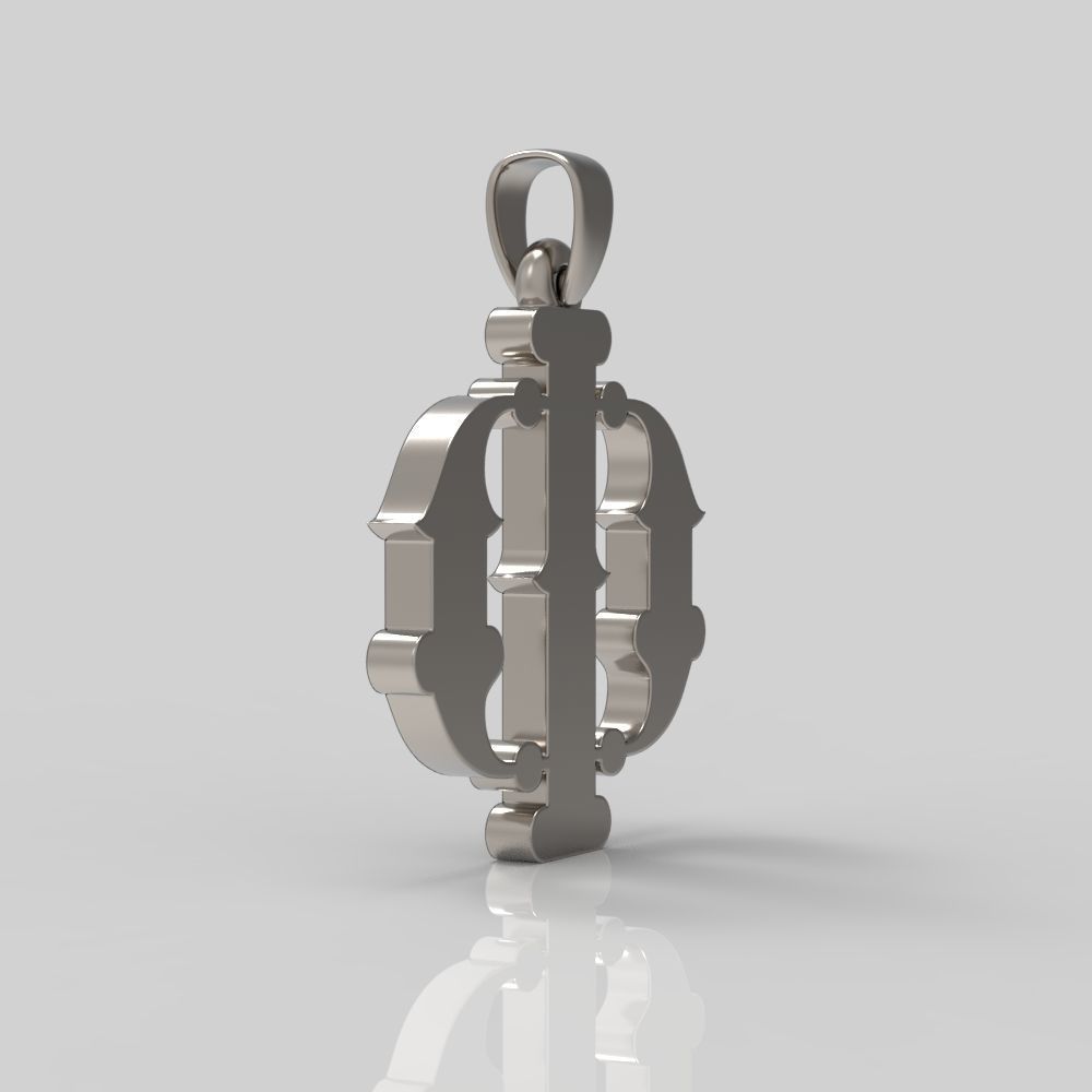 Decorative Letter Ph 3D print model_6