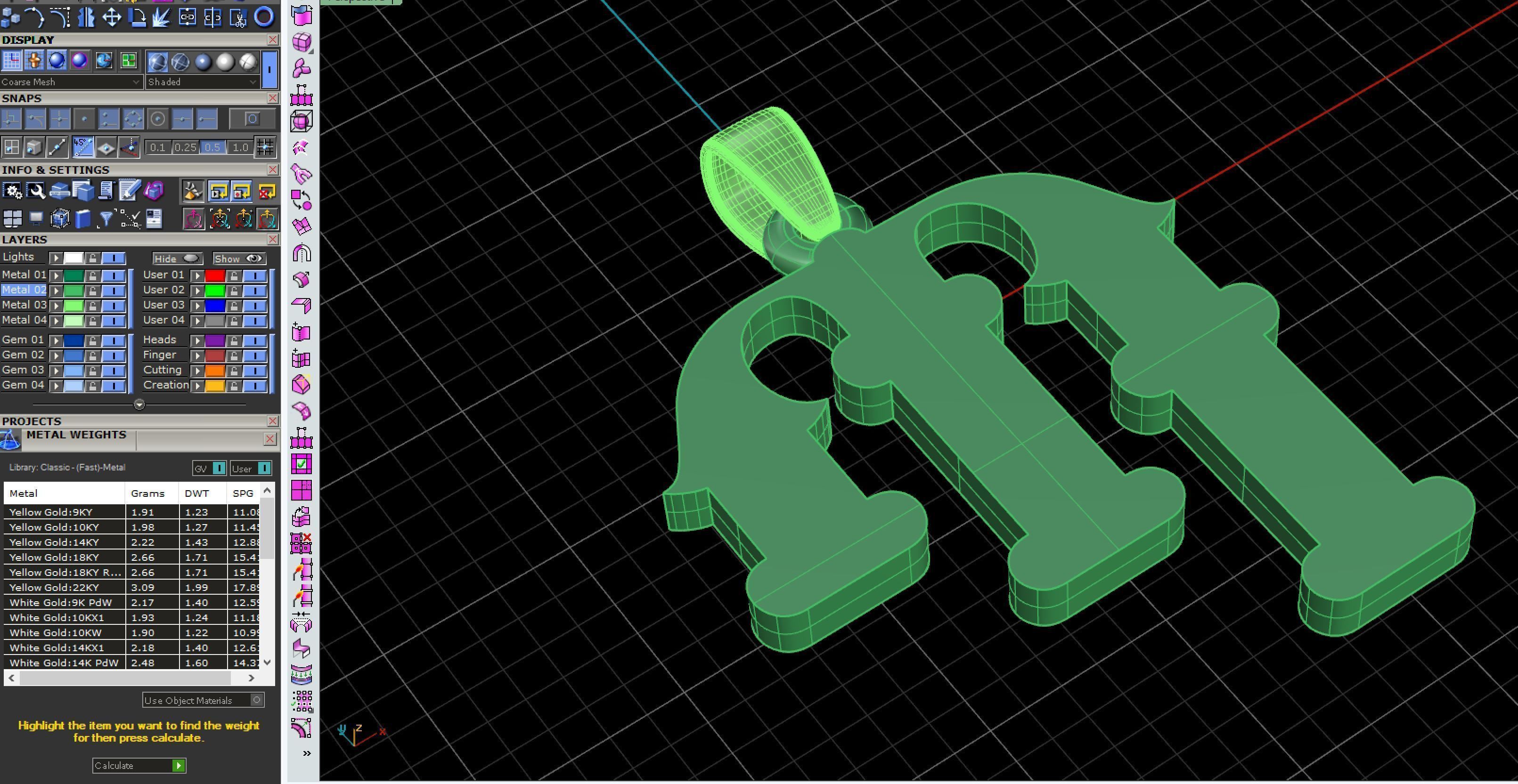 Decorative Letter P 3D print model_1