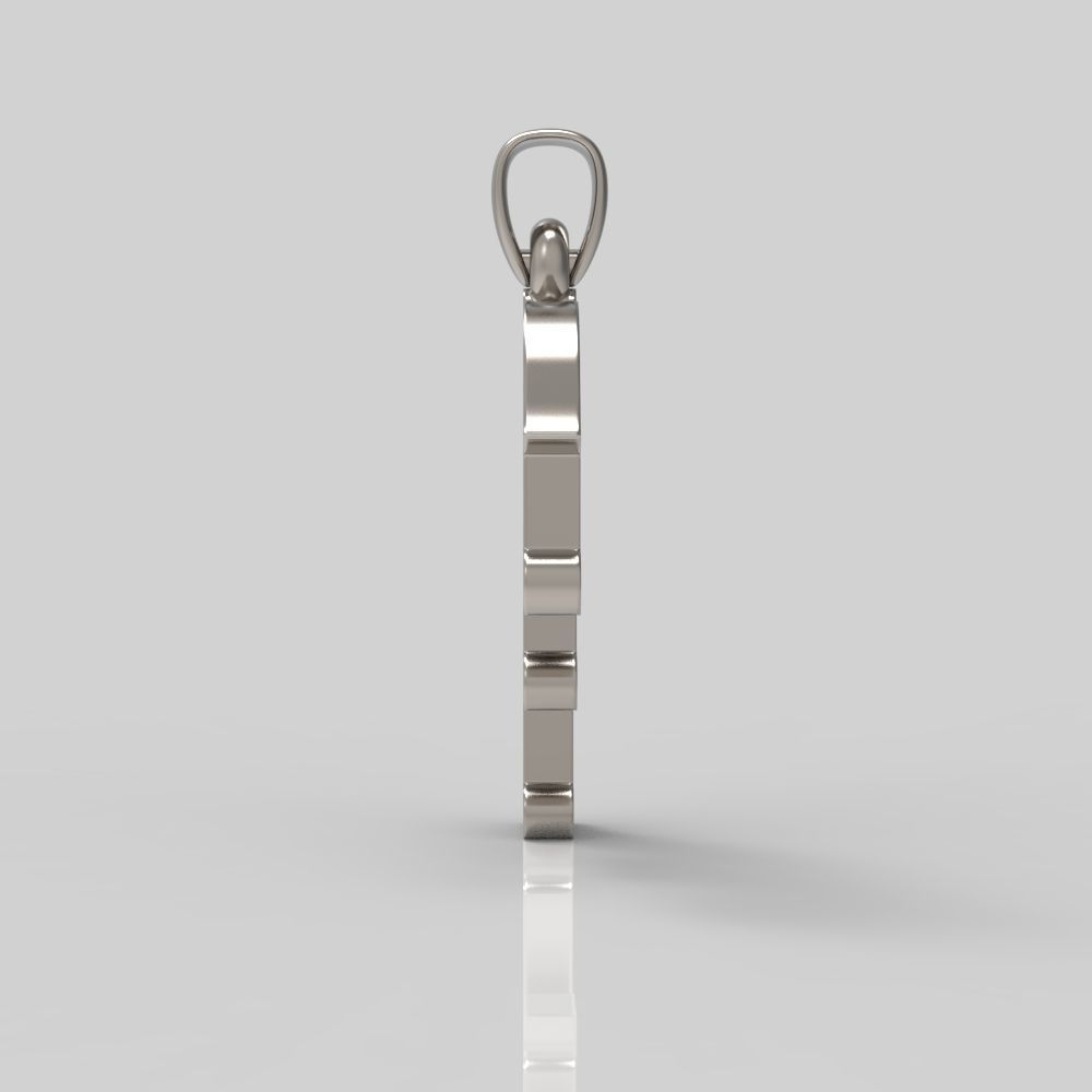 Decorative Letter P 3D print model_10