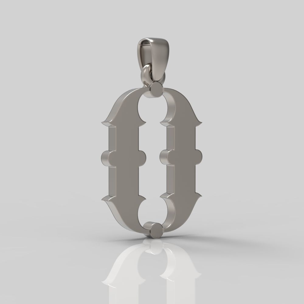 Decorative Letter O 3D print model_1