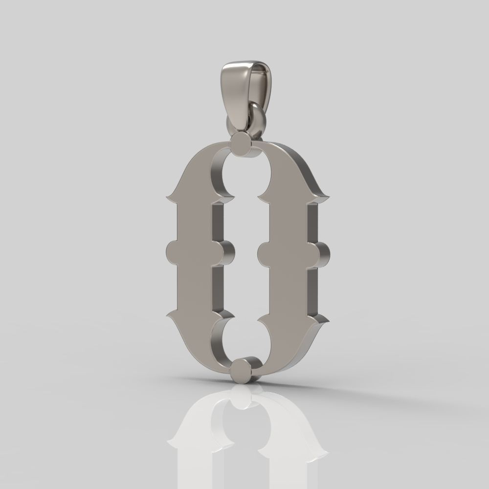 Decorative Letter O 3D print model_6