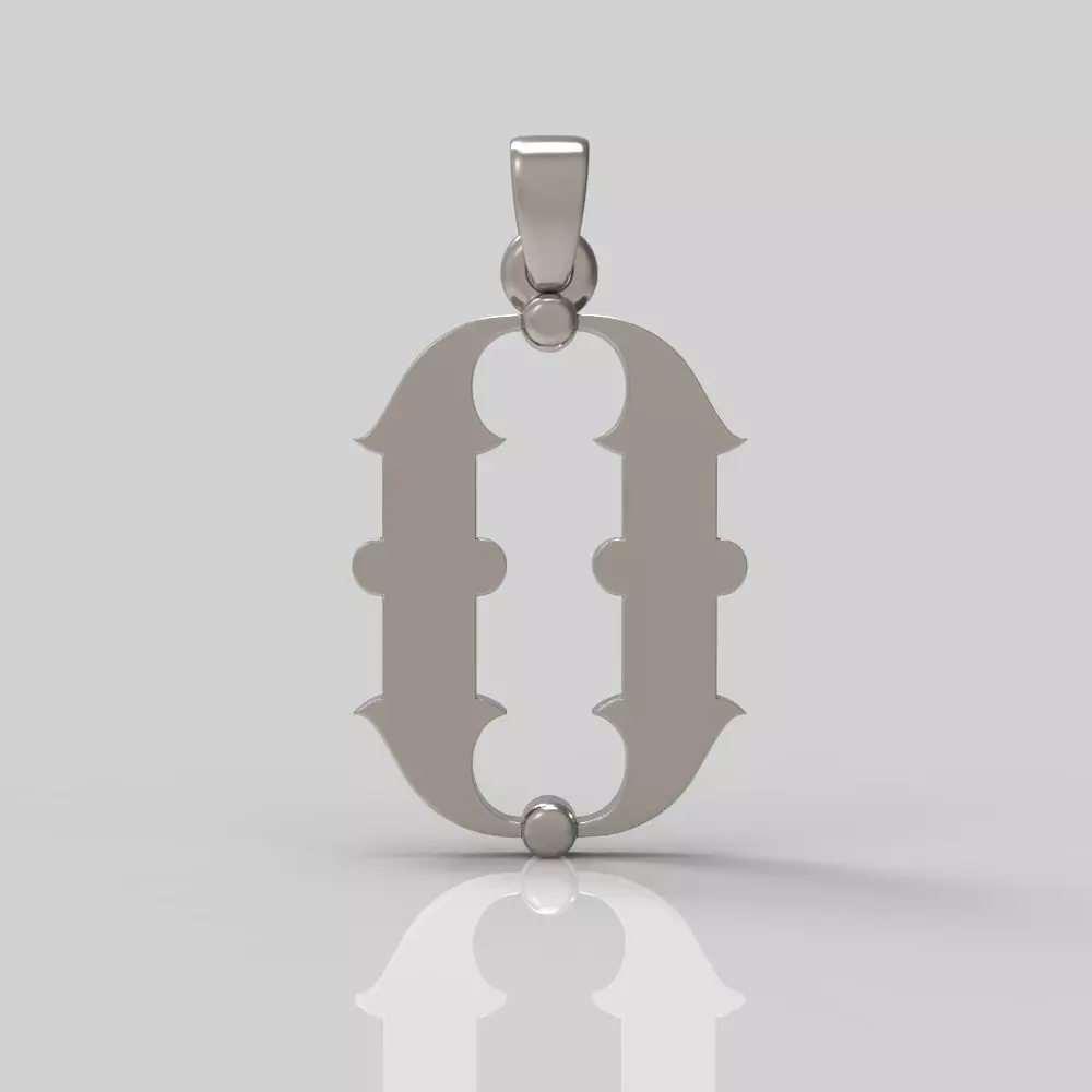 Decorative Letter O 3D print model_0